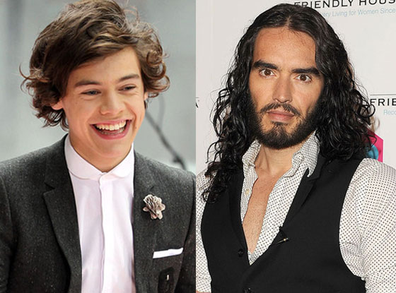 Harry Styles, Russell Brand Harry Styles, Russell Brand